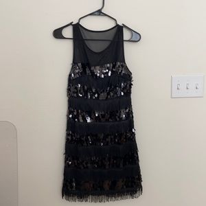 Black flashy dress